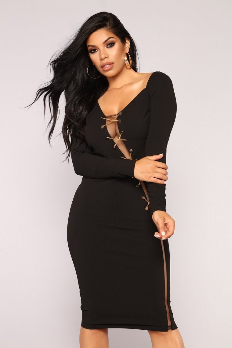 Came Across The Club Dress - Black - jameswhite001