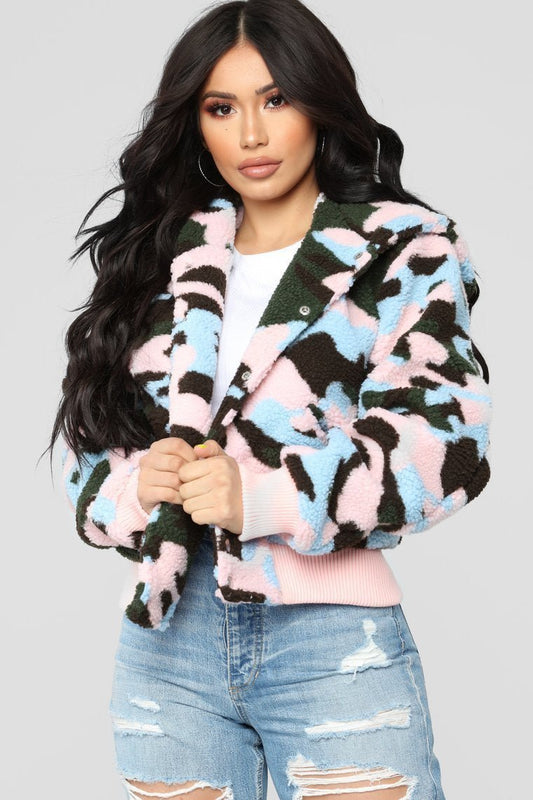 Camo Crush Plush Jacket - Camo - jameswhite001