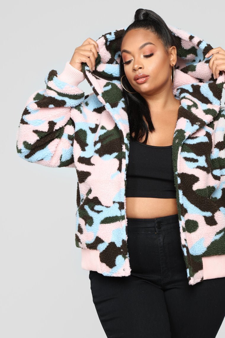 Camo Crush Plush Jacket - Camo - jameswhite001