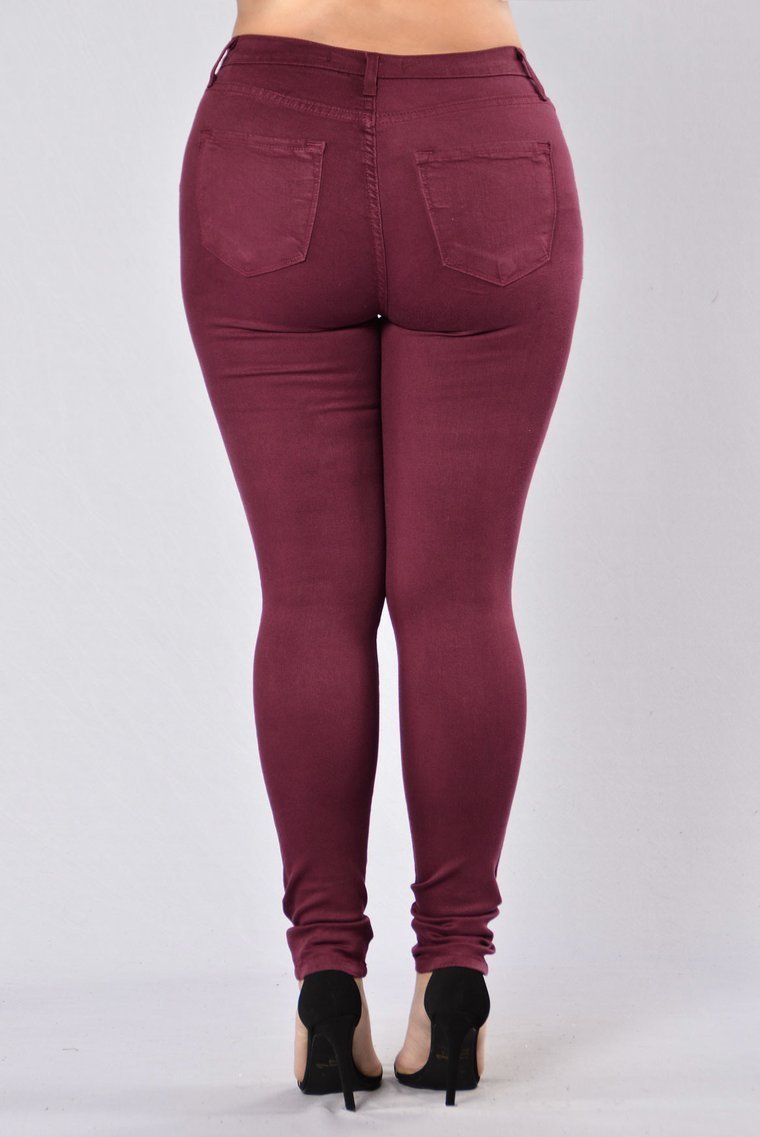 Canopy Jeans - Burgundy - jameswhite001