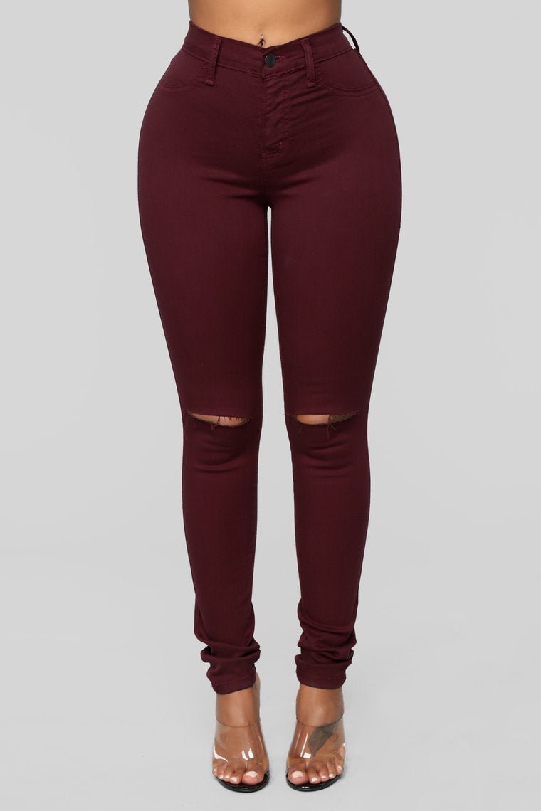 Canopy Jeans - Burgundy - jameswhite001