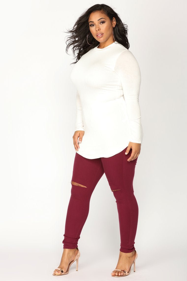 Canopy Jeans - Burgundy - jameswhite001