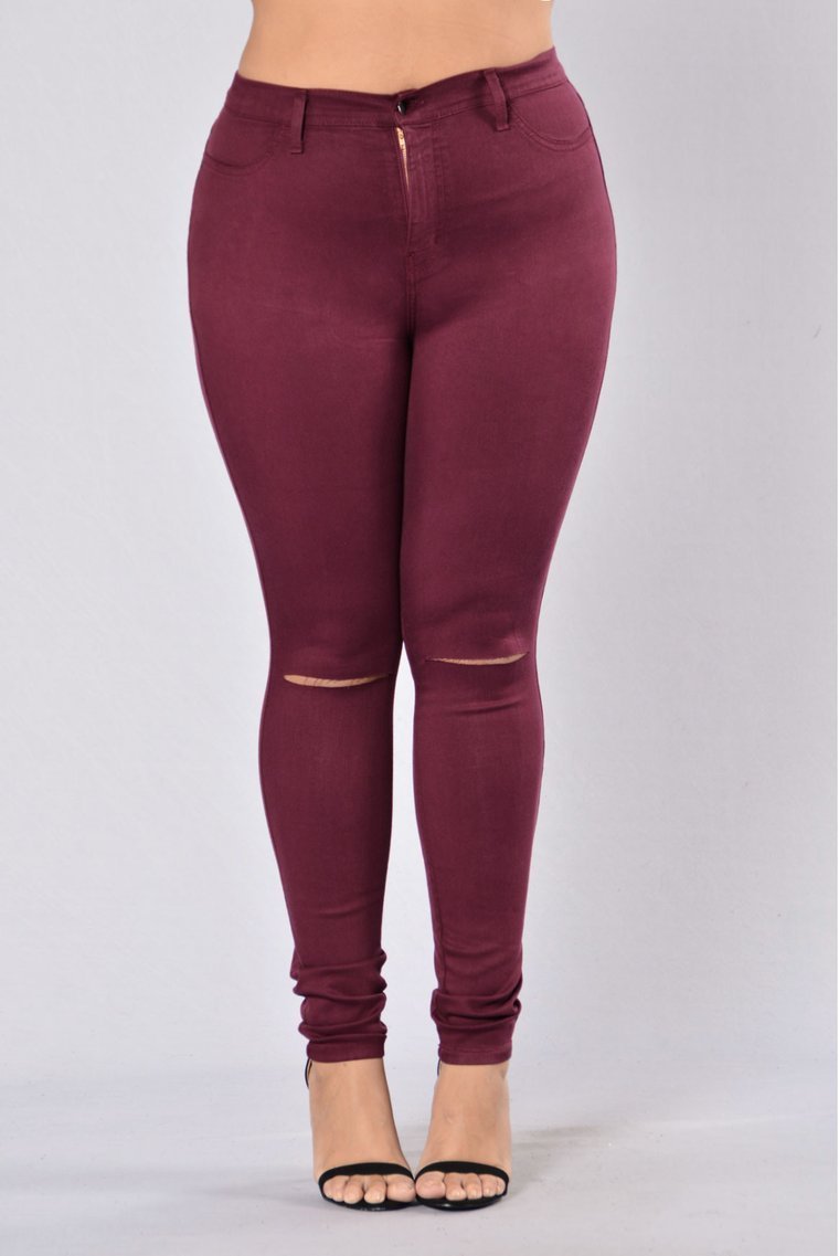 Canopy Jeans - Burgundy - jameswhite001