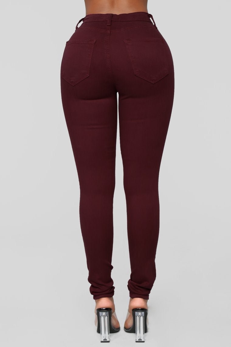 Canopy Jeans - Burgundy - jameswhite001