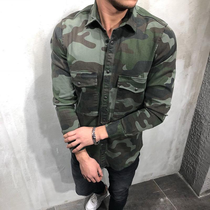 CARGO DENIM SHIRT CAMOUFLAGE 3672 - jameswhite001