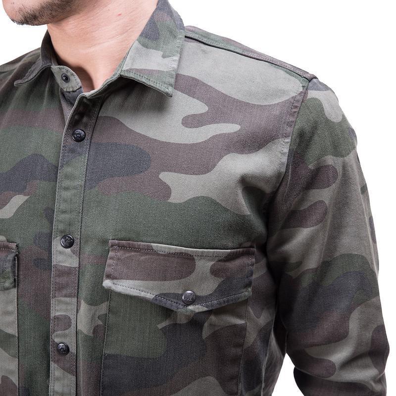 CARGO DENIM SHIRT CAMOUFLAGE 3672 - jameswhite001