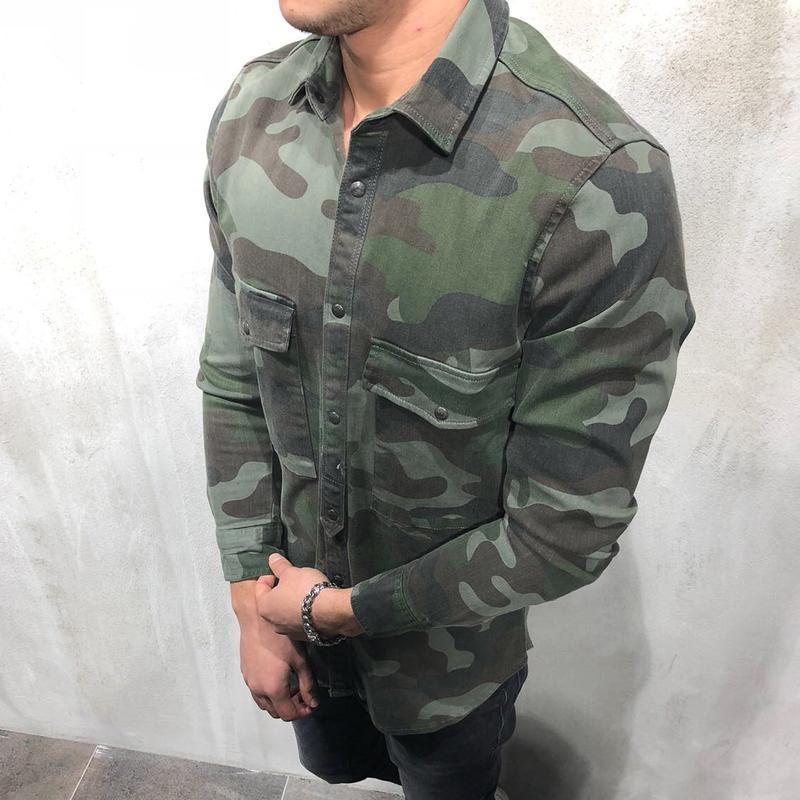 CARGO DENIM SHIRT CAMOUFLAGE 3672 - jameswhite001
