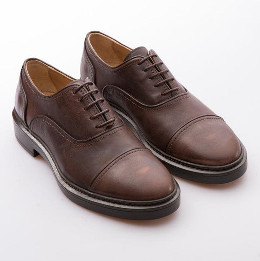 CHARLES - BROWN - CALF VINTAGE LEATHER - jameswhite001