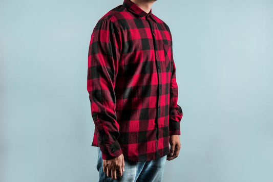 Chequered Red Shirt - jameswhite001