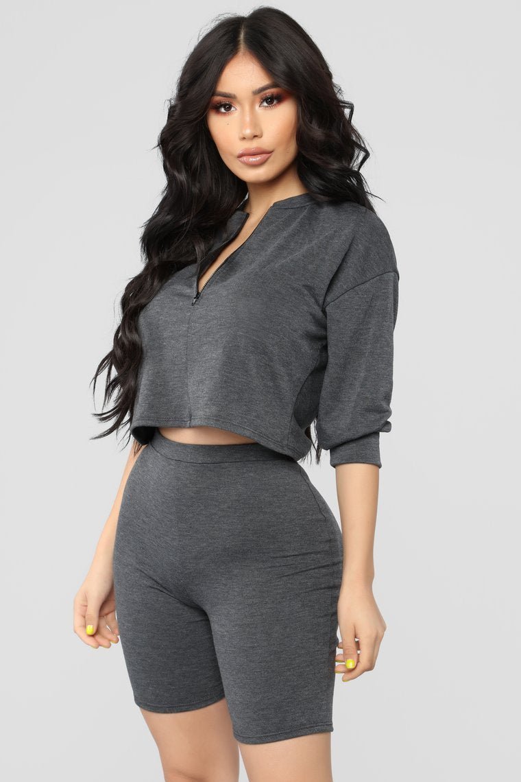 Chicago Short Set - Charcoal - jameswhite001