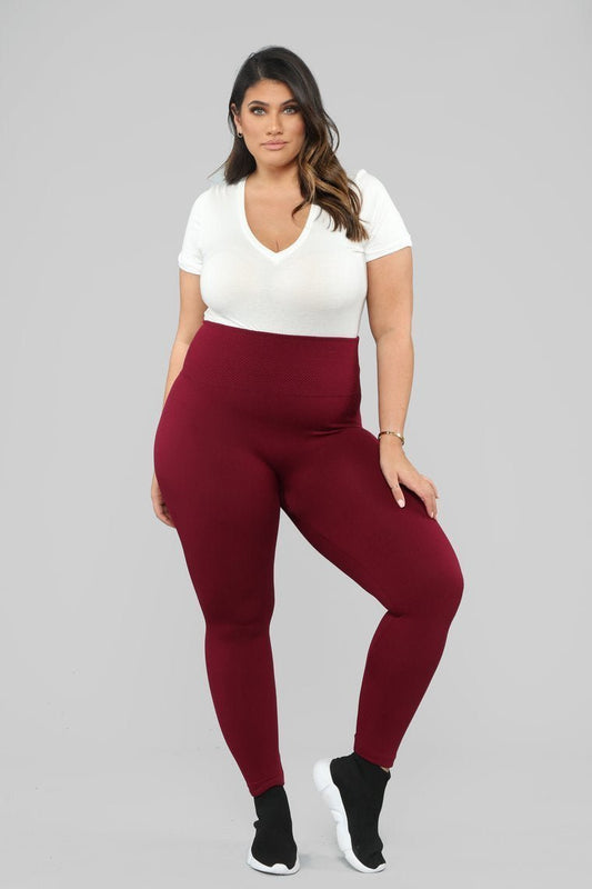 Chillin With You High Rise Leggings - Plum - jameswhite001