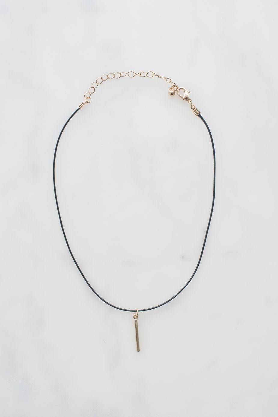 Choker with Gold Pendant - jameswhite001