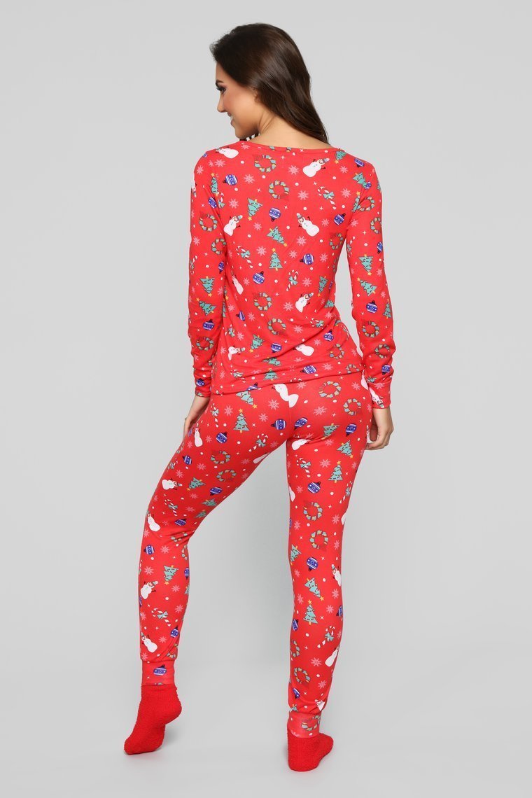 Christmas Time PJ Set - Red - jameswhite001