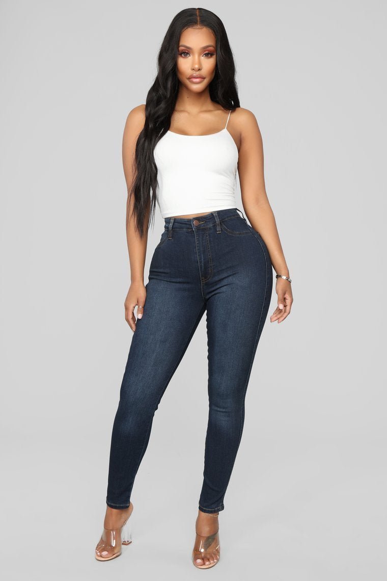 Classic Mid Rise 27" Jeans - Dark Denim - jameswhite001