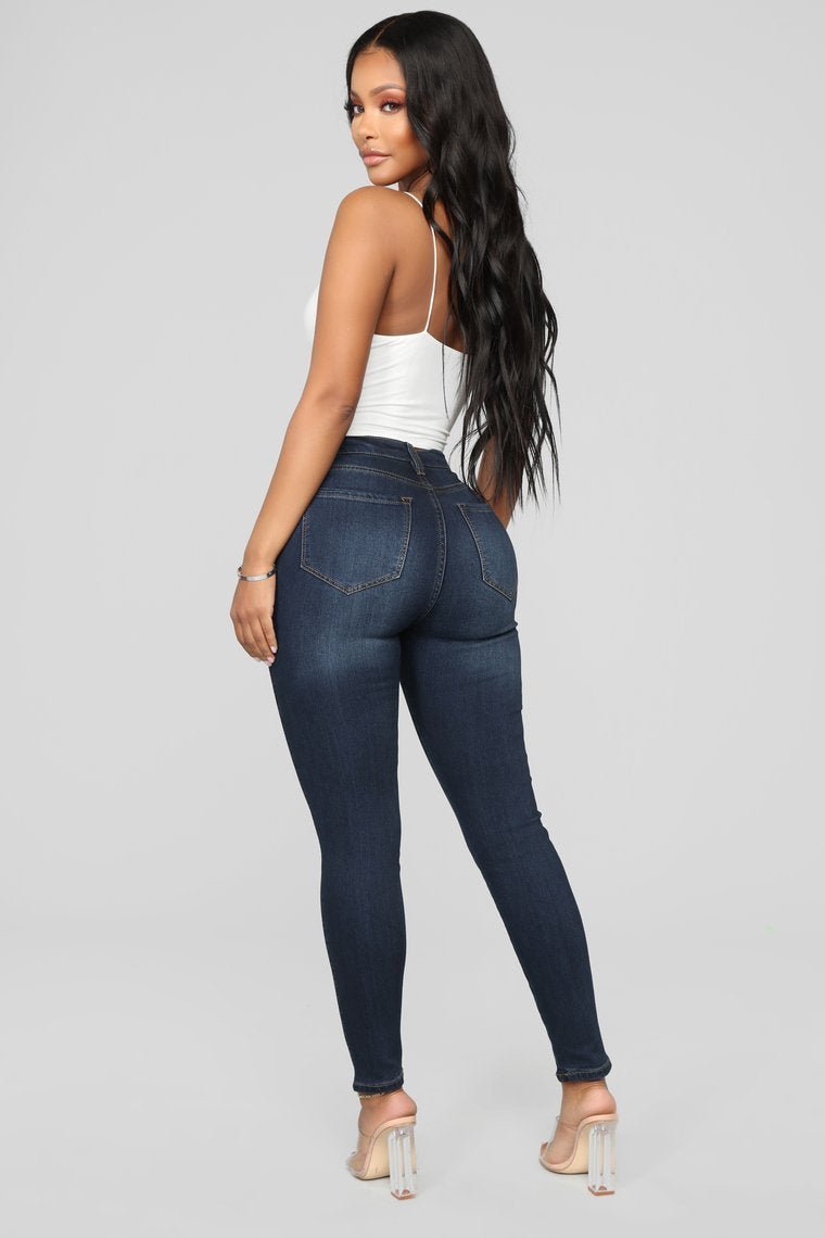 Classic Mid Rise 27" Jeans - Dark Denim - jameswhite001