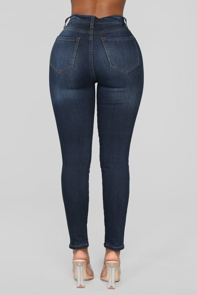 Classic Mid Rise 27" Jeans - Dark Denim - jameswhite001