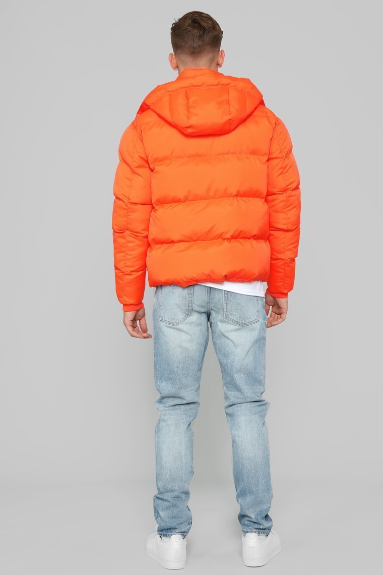 Classic Puffer Jacket - Orange - jameswhite001