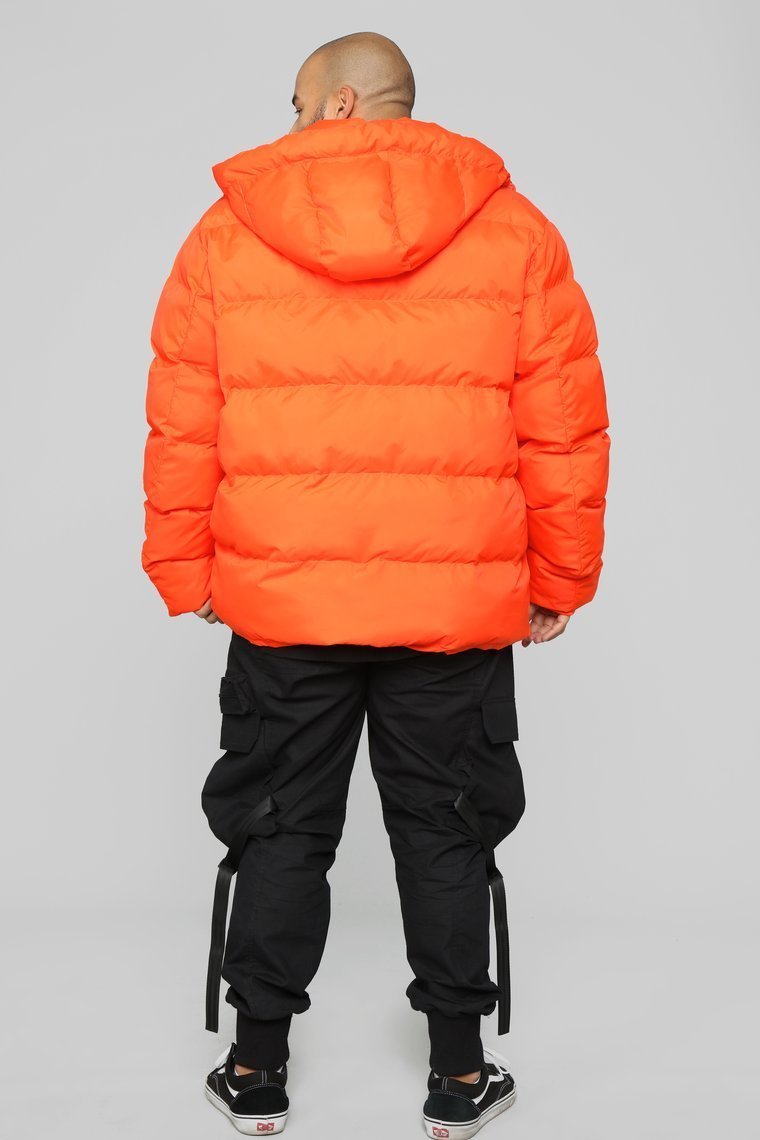 Classic Puffer Jacket - Orange - jameswhite001