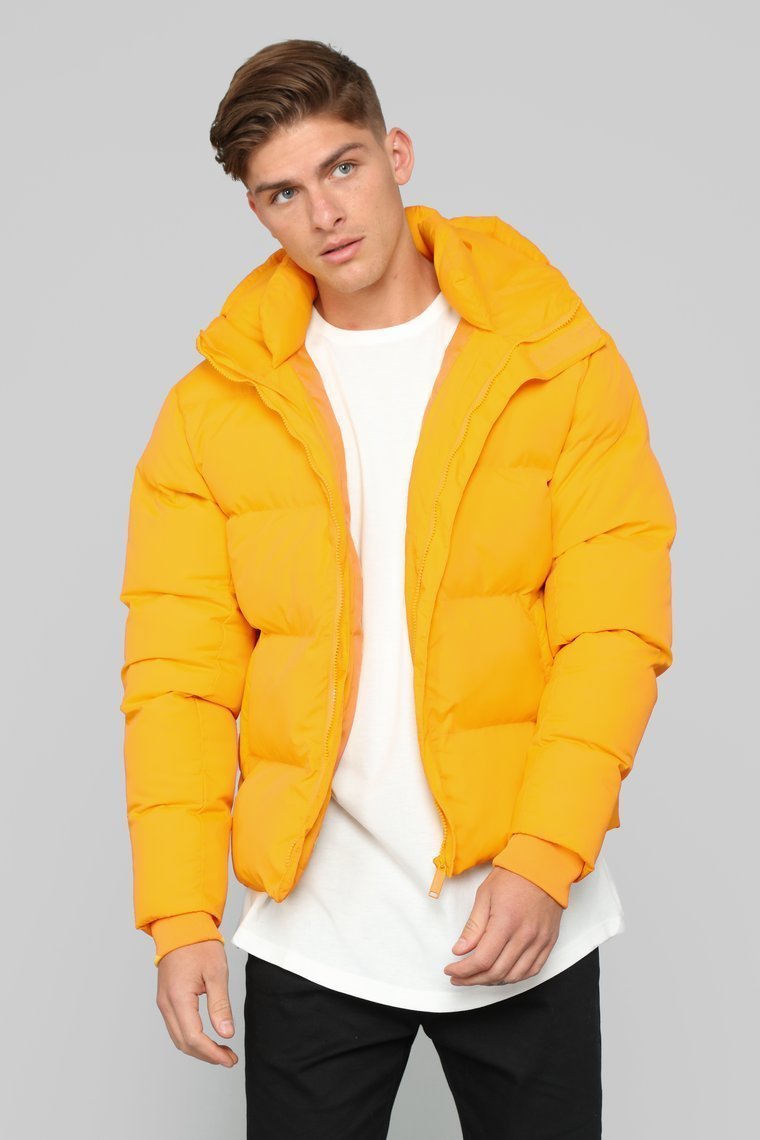 Classic Puffer Jacket - Yellow - jameswhite001