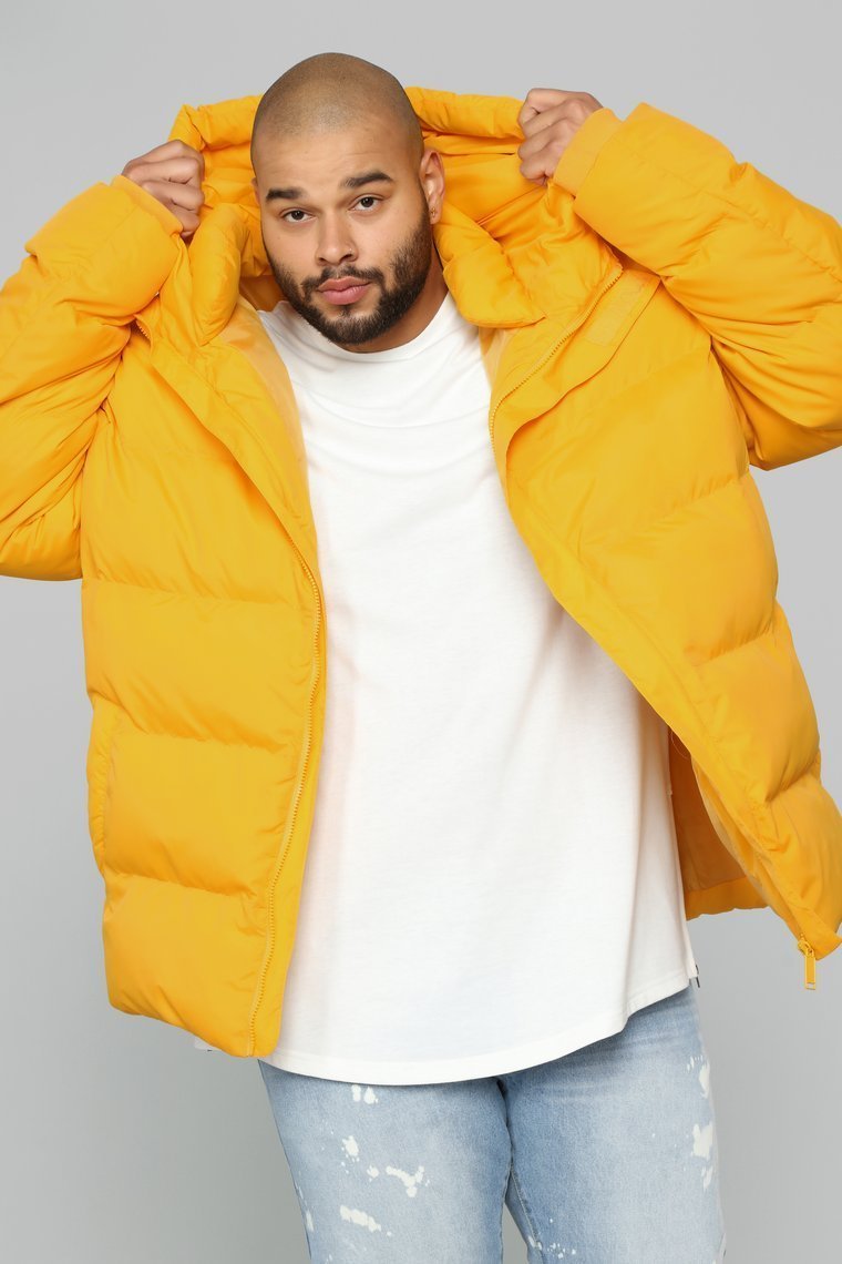 Classic Puffer Jacket - Yellow - jameswhite001