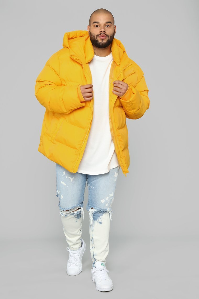 Classic Puffer Jacket - Yellow - jameswhite001