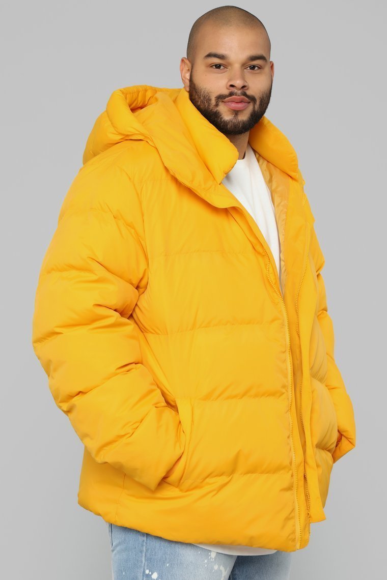 Classic Puffer Jacket - Yellow - jameswhite001