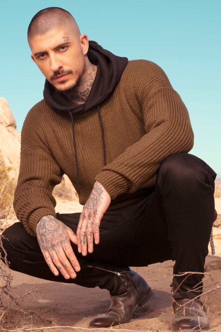 Cole Crew Neck Sweater - Olive - jameswhite001