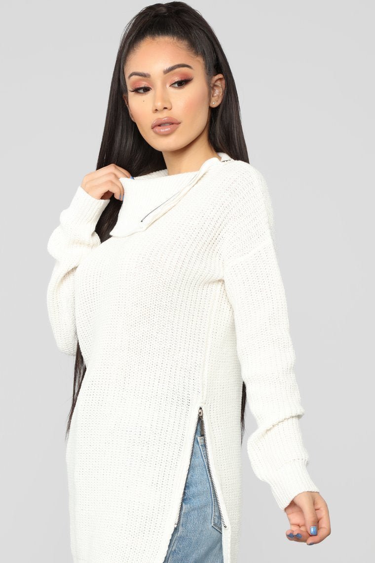 Come Undone Sweater - Ivory - jameswhite001