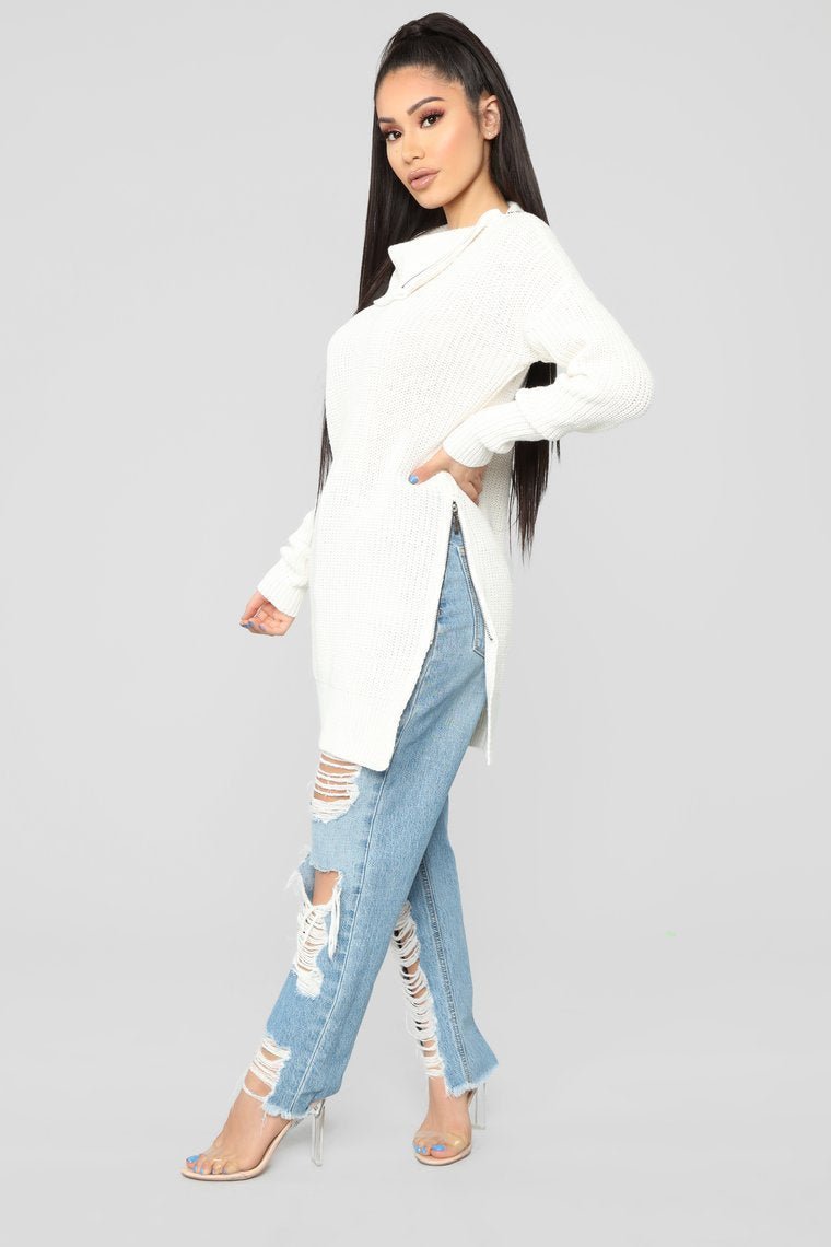 Come Undone Sweater - Ivory - jameswhite001