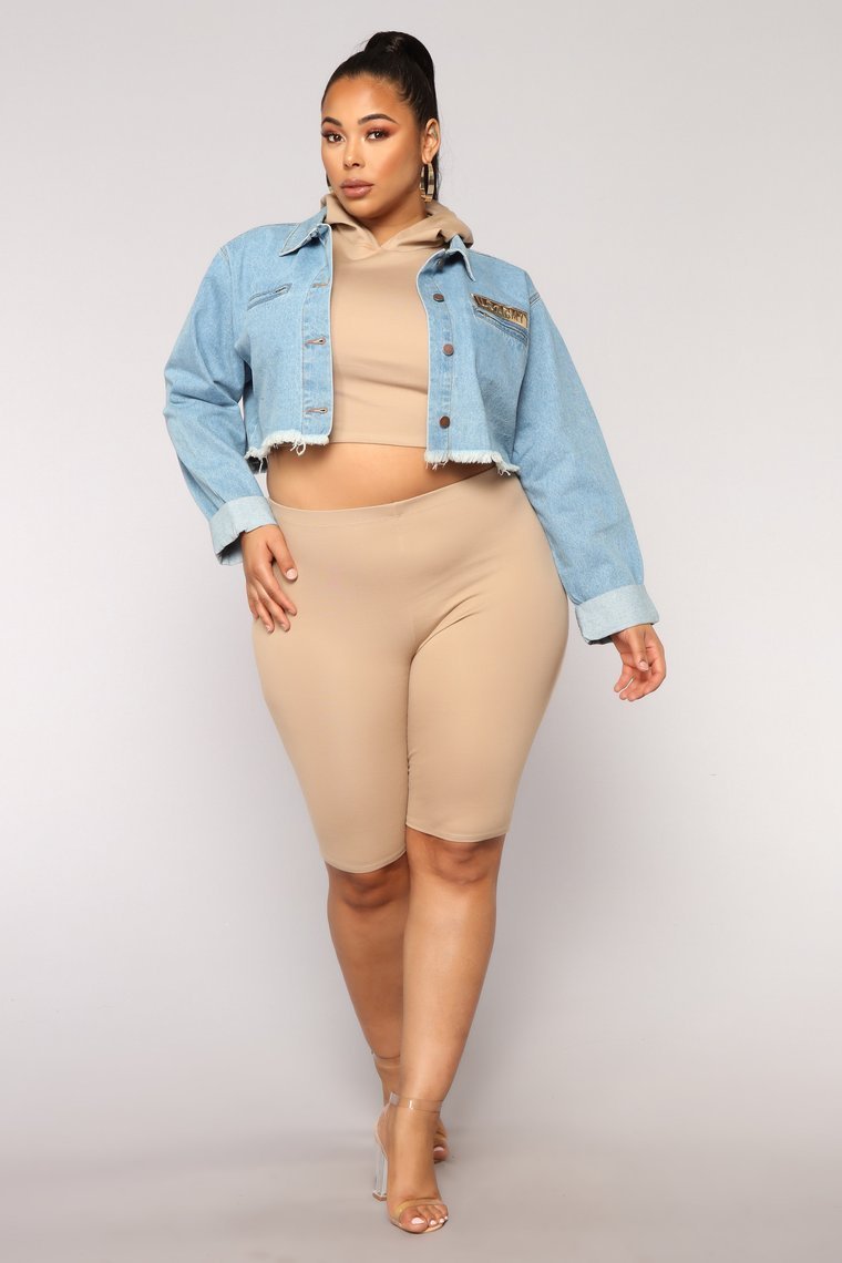 Commanding Officer Cropped Jacket - MediumBlue - jameswhite001