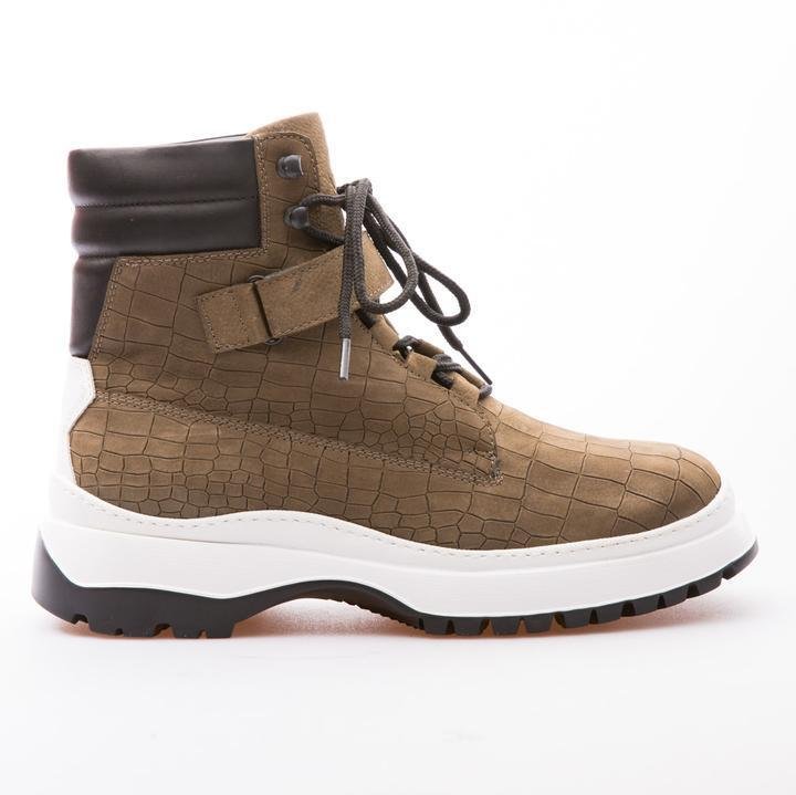 COSMO - KHAKI - CALF EMBOSSED NUBUCK - jameswhite001