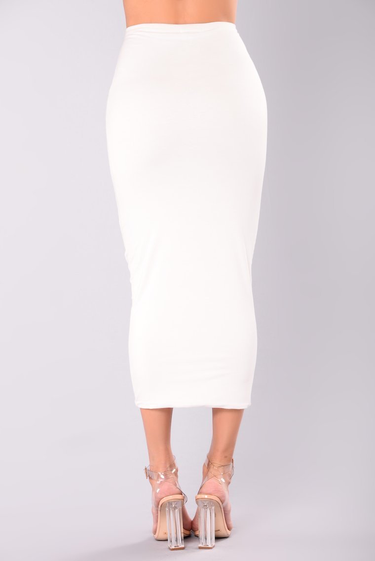 Couldn't Be Bothered Skirt - Ivory - jameswhite001