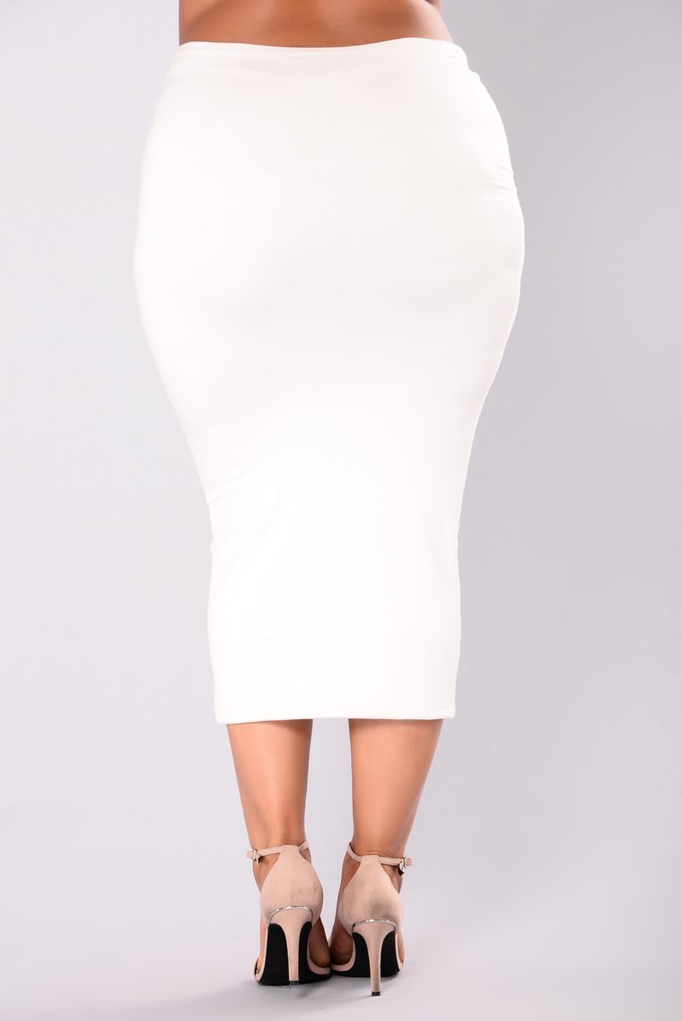 Couldn't Be Bothered Skirt - Ivory - jameswhite001