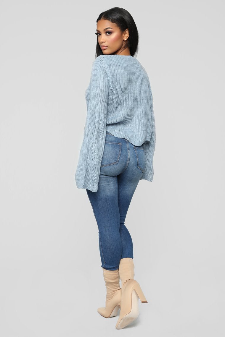 Cozy And Glam Sweater - Dusty Blue - jameswhite001