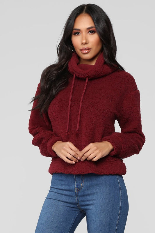 Cozy But Cute Sweater - Burgundy - jameswhite001