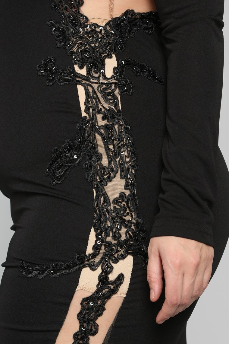 Craving Attention Mermaid Dress - Black - jameswhite001