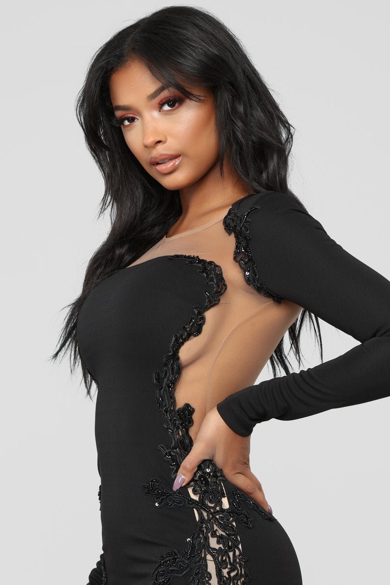 Craving Attention Mermaid Dress - Black - jameswhite001