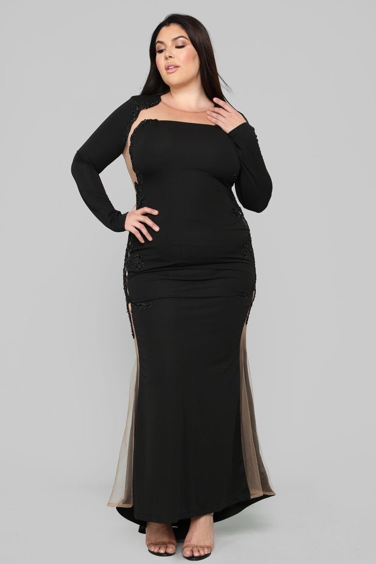 Craving Attention Mermaid Dress - Black - jameswhite001