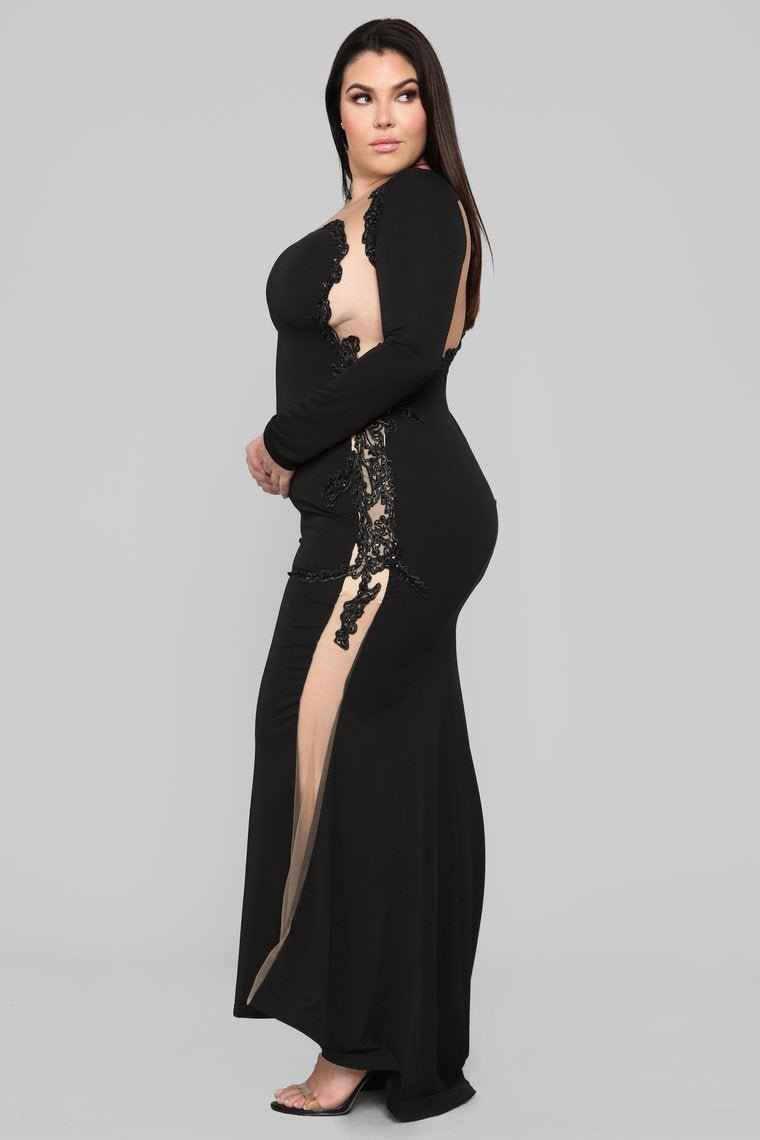 Craving Attention Mermaid Dress - Black - jameswhite001