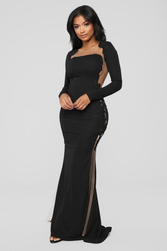Craving Attention Mermaid Dress - Black - jameswhite001