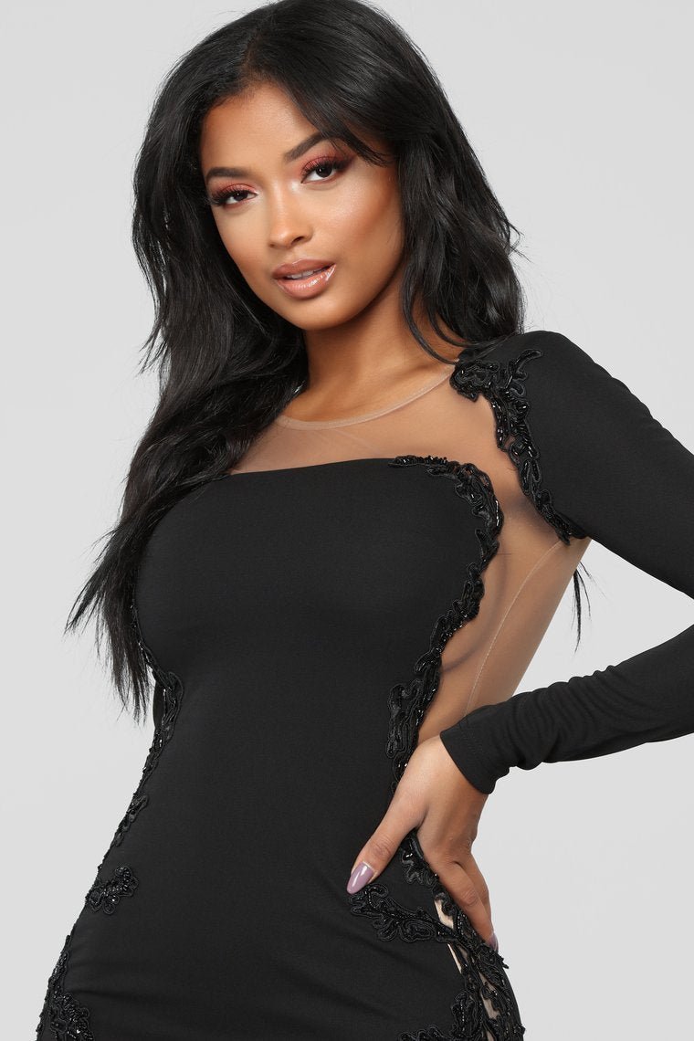 Craving Attention Mermaid Dress - Black - jameswhite001
