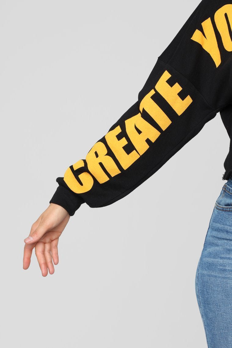 Create Your Own Future Sweatshirt - Black - jameswhite001