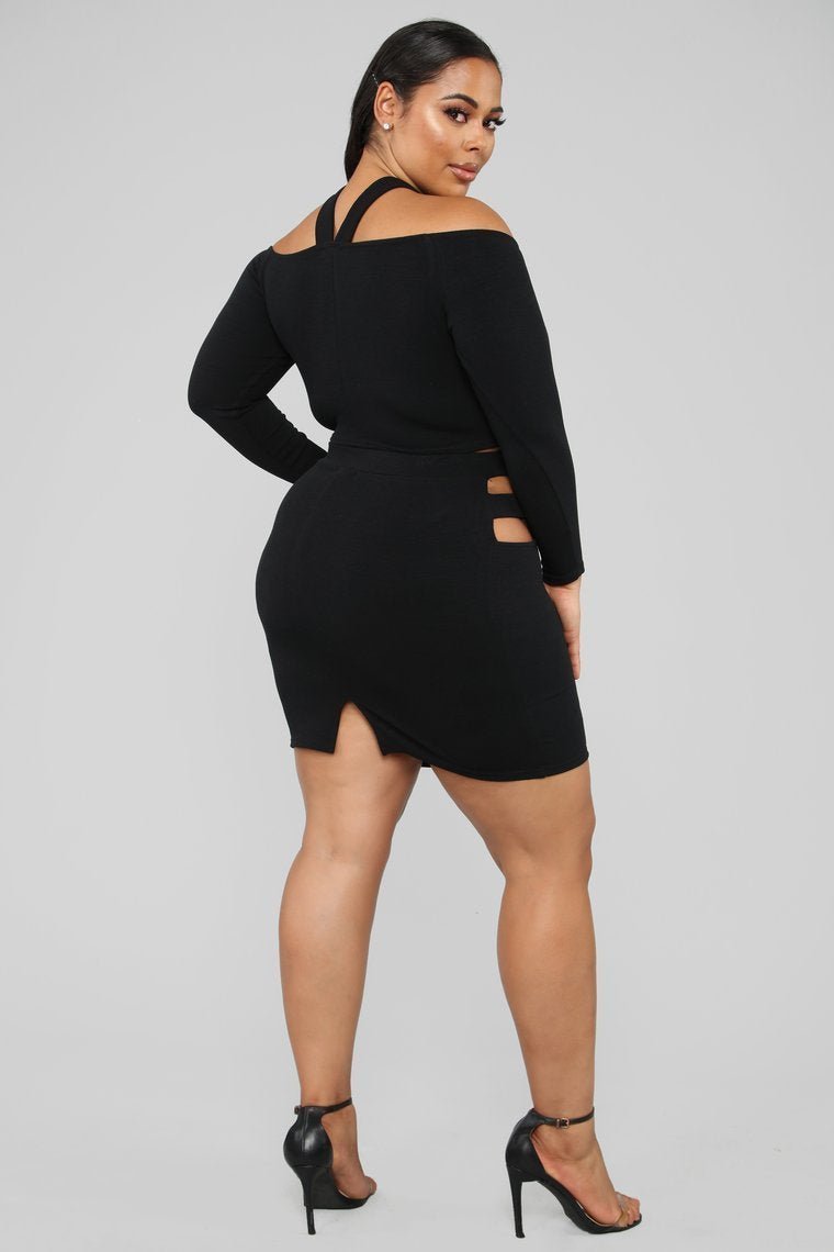 Cut Out For This Skirt Set - Black - jameswhite001