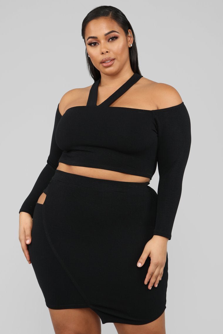 Cut Out For This Skirt Set - Black - jameswhite001