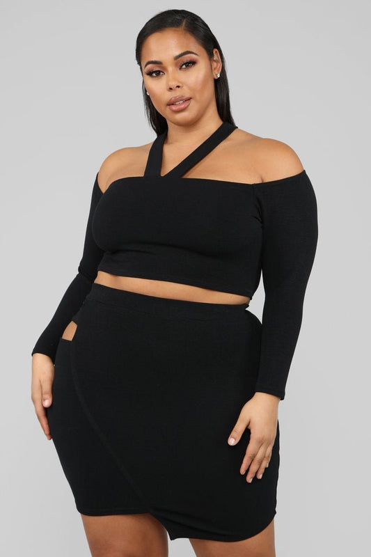 Cut Out For This Skirt Set - Black - jameswhite001