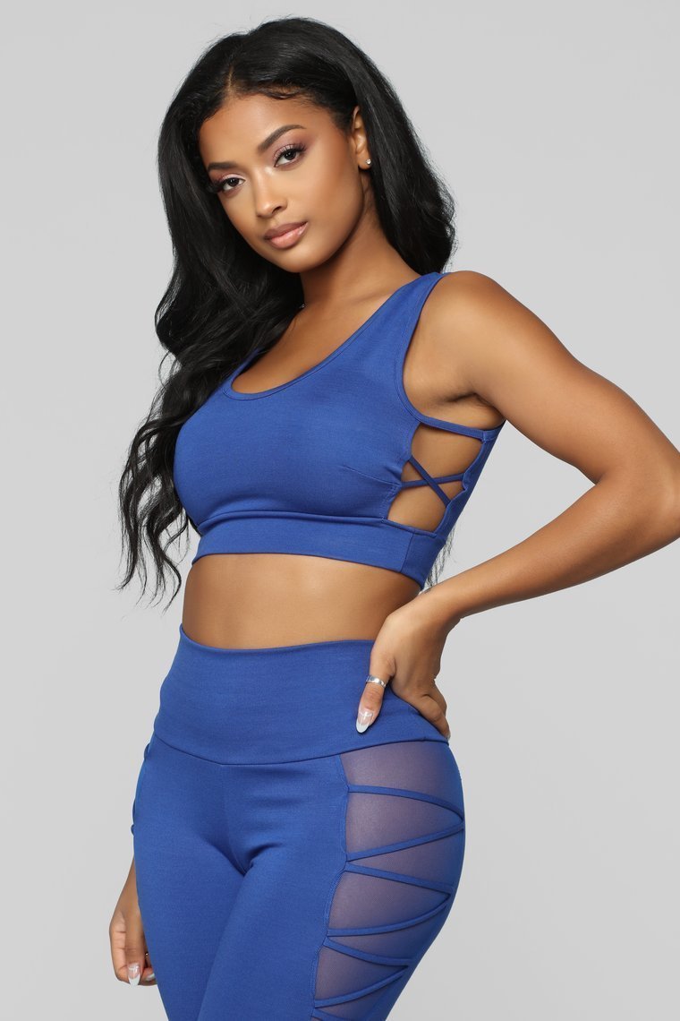 Cut Out The Drama Lounge Set - Royal - jameswhite001