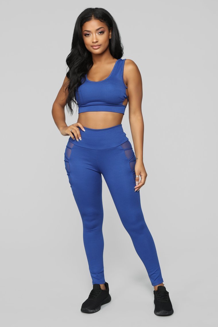 Cut Out The Drama Lounge Set - Royal - jameswhite001