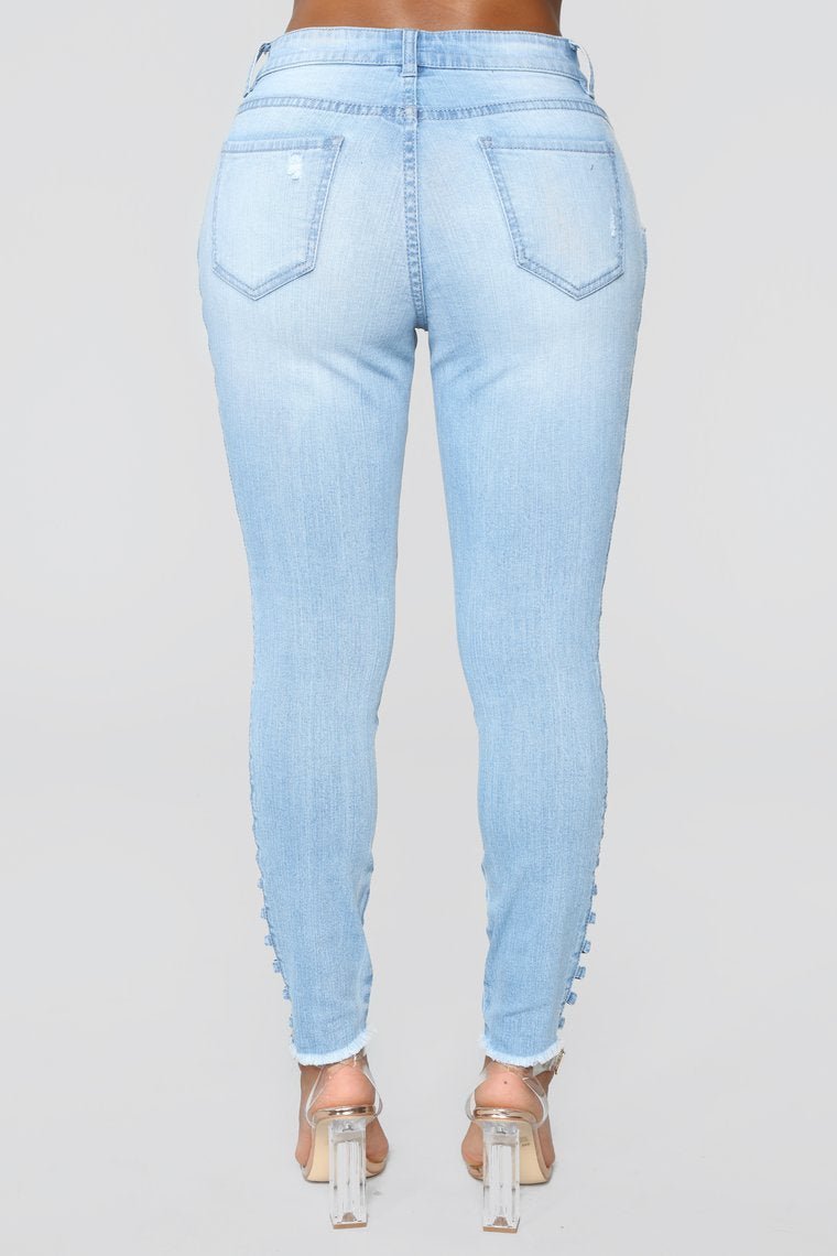 Cut You Off High Rise Jeans - Medium Blue Wash - jameswhite001