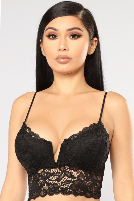 Dahlia Lace Bralette - Black - jameswhite001