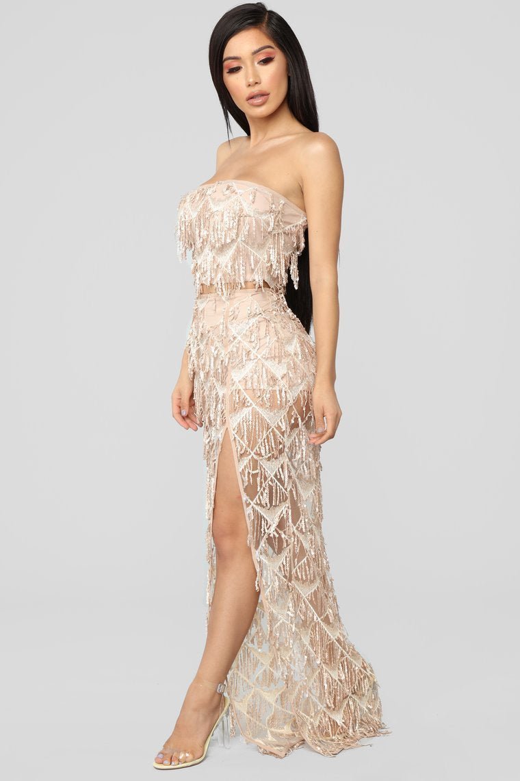 Diamond Shine Sequin Set - Rose Gold - jameswhite001